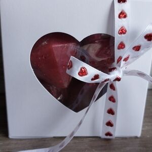 Heart-Shaped Red Gift Box with Ribbon